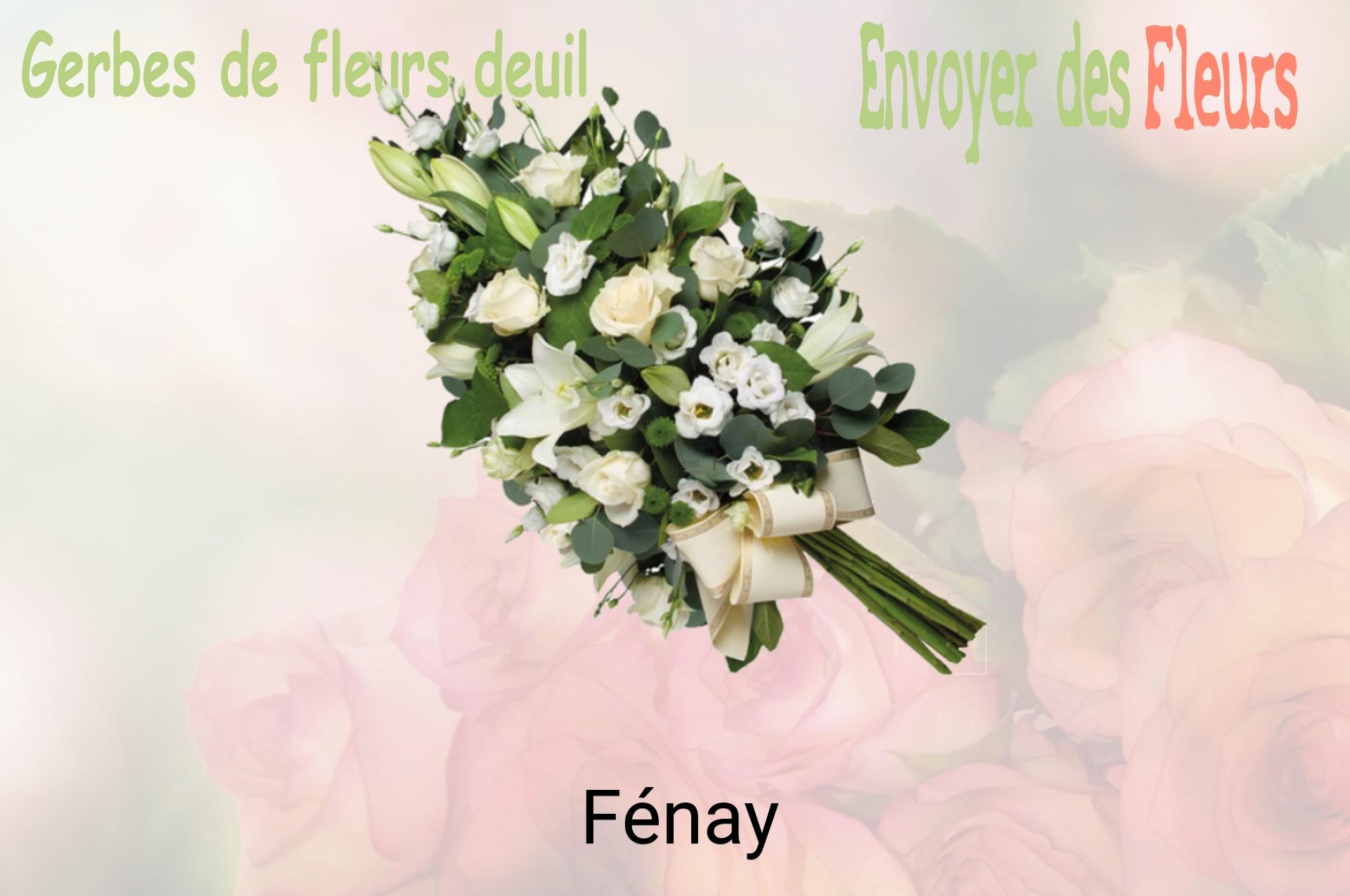 Gerbe de fleurs de deuil livrée à Fénay